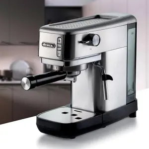 Ariete 1380 Metal Slim Barista Espresso Coffee Maker Machine & Milk Frother