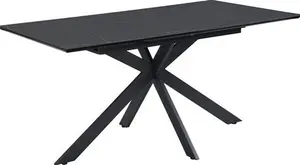 Varden Black Ceramic Extending Dining Table 6-8 Seater Modern - Daals - Dining Tables