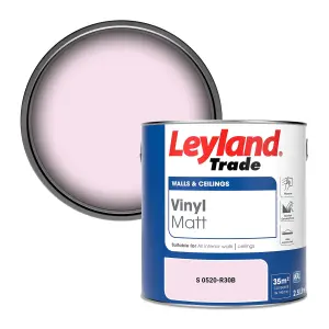 Leyland Trade Vinyl Matt Walls & Ceilings Emulsion Paint (S 0520-R30B) 2.5L