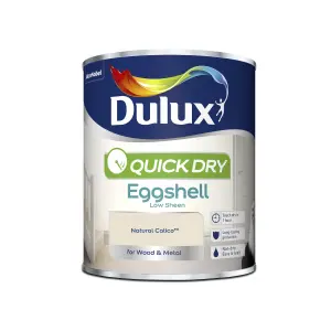 Dulux Quick dry Natural calico Eggshell Metal & wood paint, 750ml