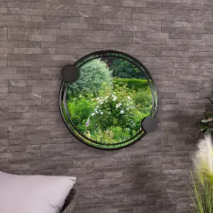 Warsaw Round Garden Mirror Weather Resistant