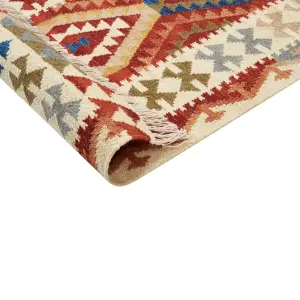 Wool Kilim Area Rug 200 x 300 cm Multicolour OSHAKAN