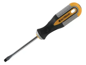 Roughneck Flared Tip Screwdriver 6mm x 100mm - Durable S2 Steel Tool