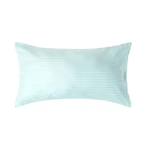 Homescapes Aqua Blue Egyptian Cotton Ultrasoft Housewife Pillowcase 330 TC, King Size