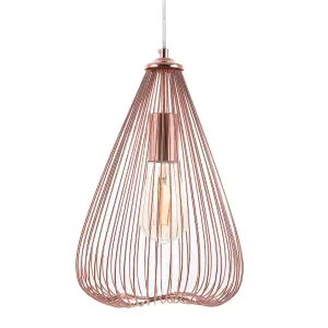 Metal Pendant Lamp Copper CONCA