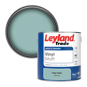 Leyland Trade Vinyl Matt Walls & Ceilings Emulsion Paint Pitter Patter (PPG1142-4) 2.5L