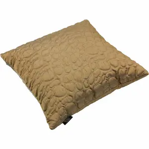 Bloxom Square Throw Cushion Gold / 60 x 60cm