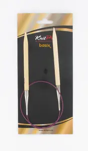 BASIX FC 100X25 - Jumbo Birch: Knitting Pins: Circular: Fixed: 100cm x 25.00mm - KnitPro