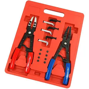 Circlip / Snap Ring Pliers - 2 Piece Set, Extra Long (Neilsen CT1059)