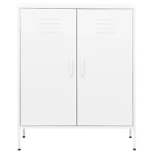 Berkfield Storage Cabinet White 80x35x101.5 cm Steel