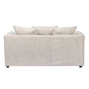 Lennox Cream Jumbo Cord  2 Seater Sofa