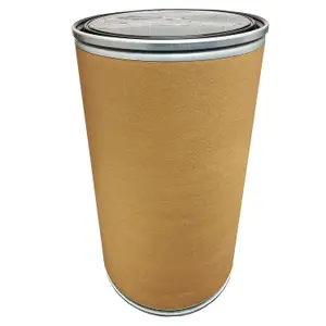 120 Litre Strong Brown Cardboard Open Top Fibre Shipping Drum Keg Storage Barrel With Lever Lock & Lid