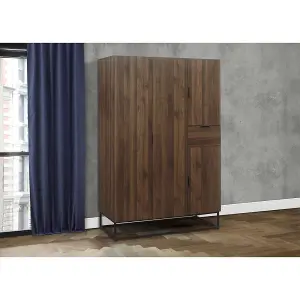 Birlea Houston 4 Door Wardrobe Walnut