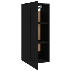 Berkfield Hanging Cabinet Black 35x34x90 cm Engineered Wood