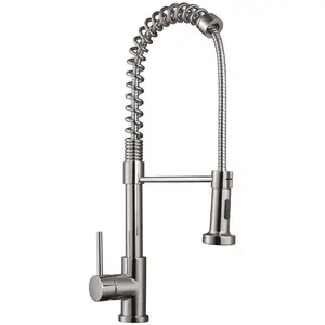 UK Homeliving Avalon Kitchen Sink Mixer Tap - Pull Out Chrome