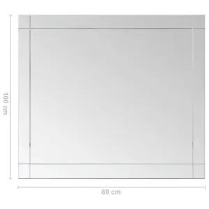 vidaXL Wall Mirror 100x60 cm Glass