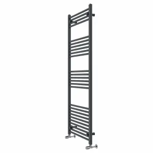 Rinse Straight Bathroom Heated Towel Rail Ladder Radiator Anthracite 1600x600mm