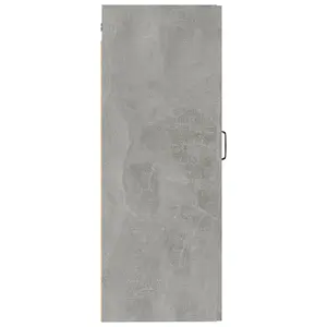 Berkfield Hanging Cabinet Concrete Grey 35x34x90 cm Engineered Wood