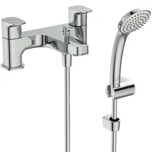 Ideal Standard Ceraplan Chrome effect Surface-mounted 2 Tap Hole Shower mixer Tap