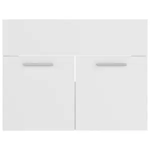 Elizibeth 600mm Wall Hung Single Vanity Unit White