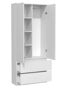 SS-90 Malwa Wardrobe White Available in Various Sizes