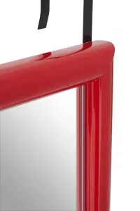 Maison by Premier Mize Red Plastic Frame Over Door Mirror