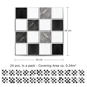 Walplus Marble Mosaic Tile Stickers PVC