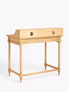 John Lewis Clemence Compact Desk, Natural Oak