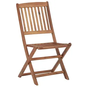 Berkfield Folding Outdoor Chairs 8 pcs Solid Acacia Wood