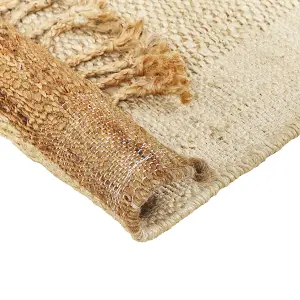 Jute Area Rug 200 x 300 cm Beige DEDEMLI