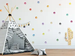 Water Colour Polka Dot Wall Stickers