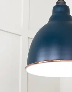 White Gloss Brindley Pendant in Dusk