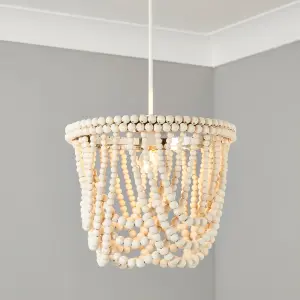 Litecraft Pilli Beaded Natural Lamp shade