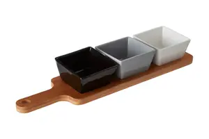 Maison by Premier Soiree Serving Board With Square Dishes