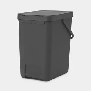 Brabantia Sort and Go 25 Litre Rubbish Bin Grey