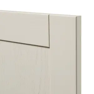 GoodHome Verbena Painted natural ash Matt cashmere Shaker Tall appliance Cabinet door (W)600mm (H)867mm (T)20mm