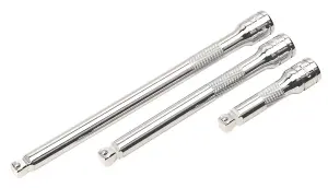 Sealey Wobble/Rigid Extension Bar Set 3pc 3/8"Sq Drive AK763