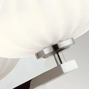 Luminosa Kichler Pim Bathroom Wall Lamp Polished Chrome, 3000K, IP44