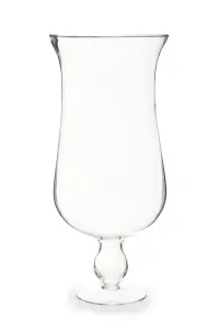 Maison by Premier Ambra Clear Glass Fluted Vase