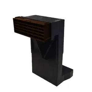 Telescopic Adjustable Underfloor Cavity Wall Vent with Brown Airbrick