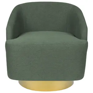 Armchair LAVIK Swivel Fabric Green