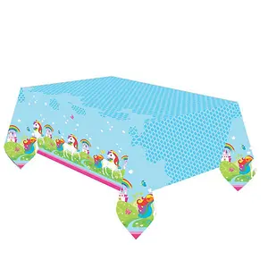 Amscan Unicorn Plastic Tablecover Multicoloured (One Size)