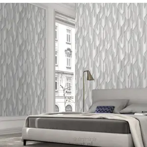 Erismann Fashion For Walls Grey & Silver 3D Effect Wallpaper 10145-31