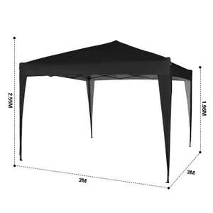 MCC Direct Gazebo 3x3 Pop up Black