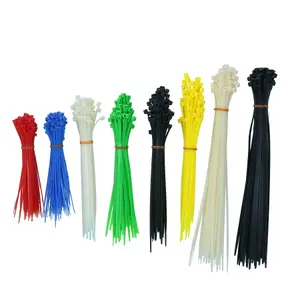 500pc Zip Cable Tie set of Various Sizes / Plastic Nylon Colours