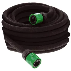 15m Porous Irrigation Soaker Lawn & Garden Watering Hose - Can even be connected to a water butt