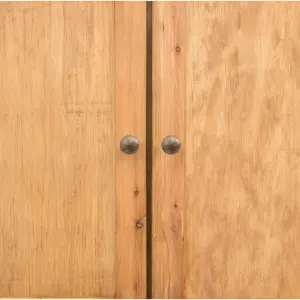 Lugo 2 Door Wardrobe Brass Knob