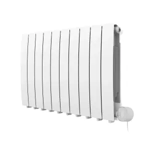 Terma 230V 1.2kW White Smart Horizontal Oil-filled radiator (H) 590mm x (W) 800mm