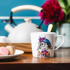 Mikasa Tipperleyhill Rabbit Print 380ml Mug