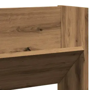 Berkfield Wall Shoe Cabinet Artisan Oak 80x18x60 cm Engineered Wood